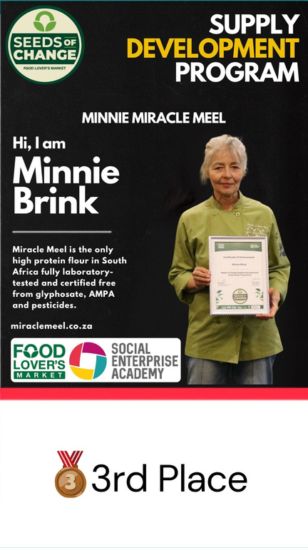 Third-place winner Minnie Brink
